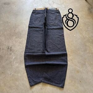 Baggy Eight 732 Southpole Styl Y2K Vintage Raw Denim Jeans 40x34